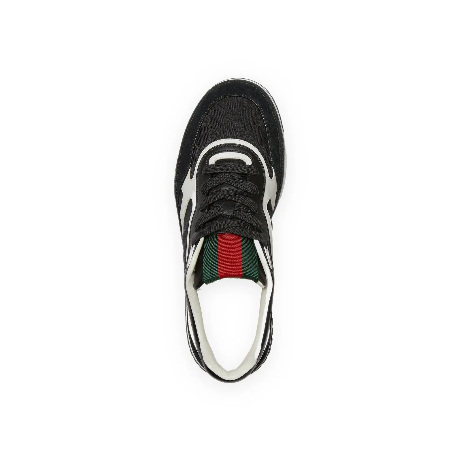 Gucci Re-Web Sneaker, Negro/Blanco, foto 3