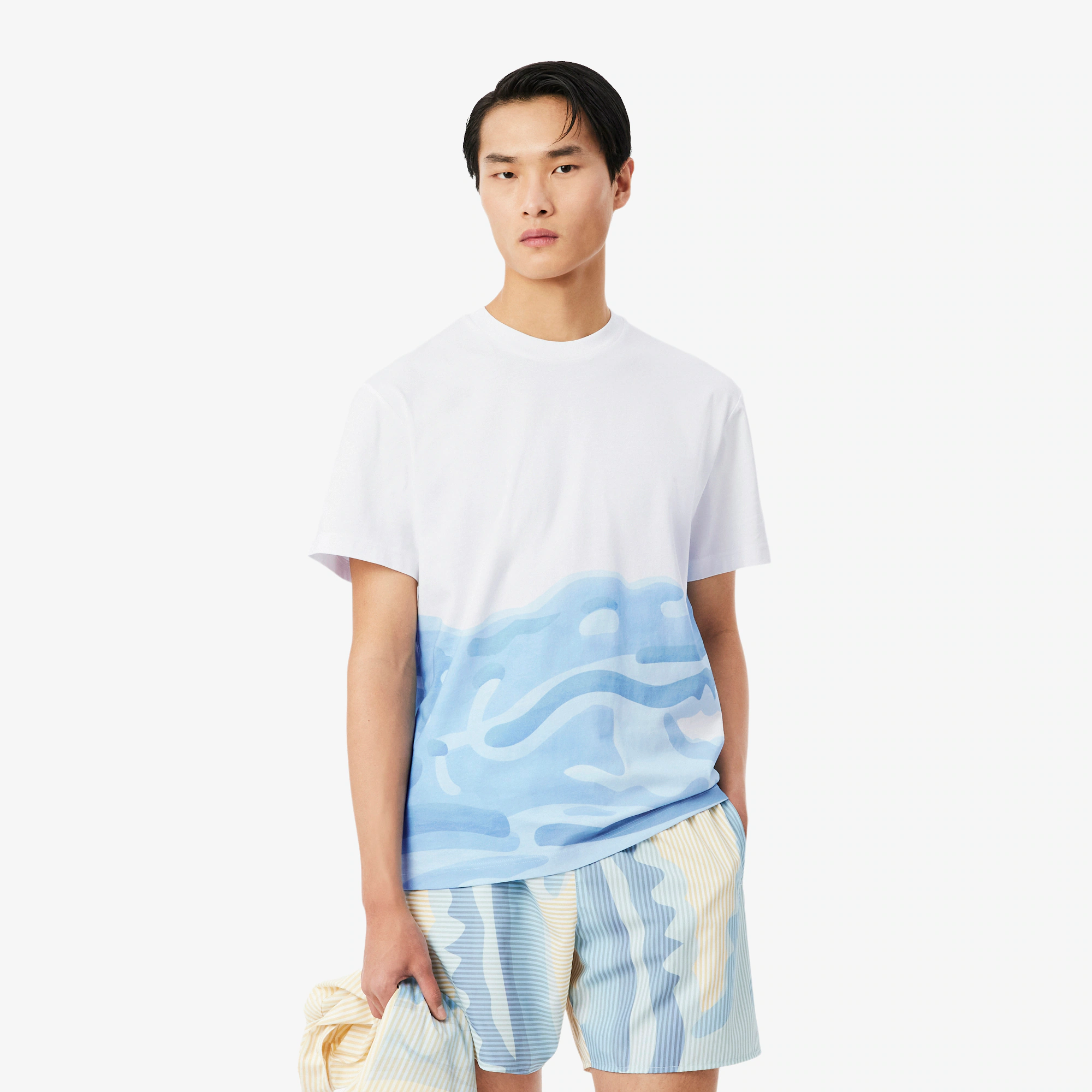 Lacoste Printed Cotton T-Shirt